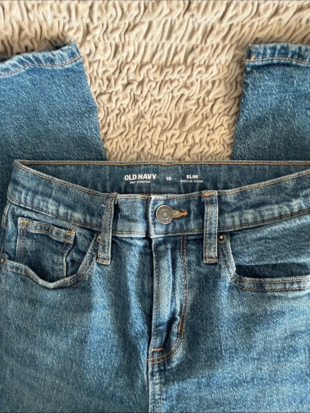 Old Navy Medium Blue Kids Slim Jeans